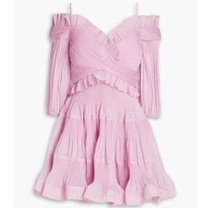 Zimmermann Pink Off-Shoulder Dress